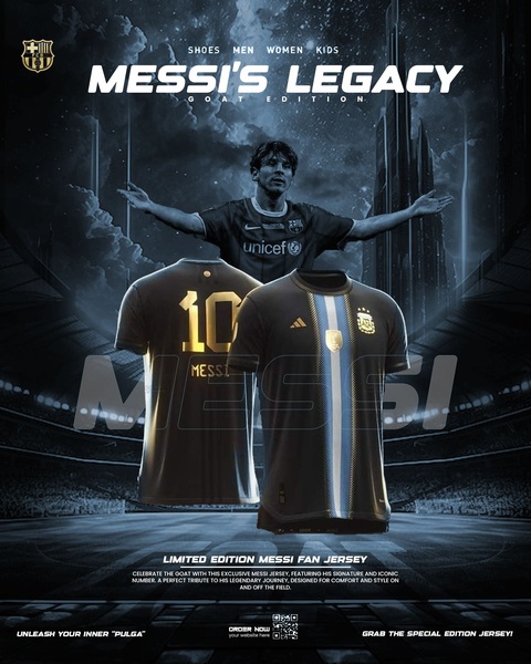 A high-contrast, cinematic style graphic featuring a Soccer Jersey with gold accents, using a sports legacy theme to evoke brand prestige.