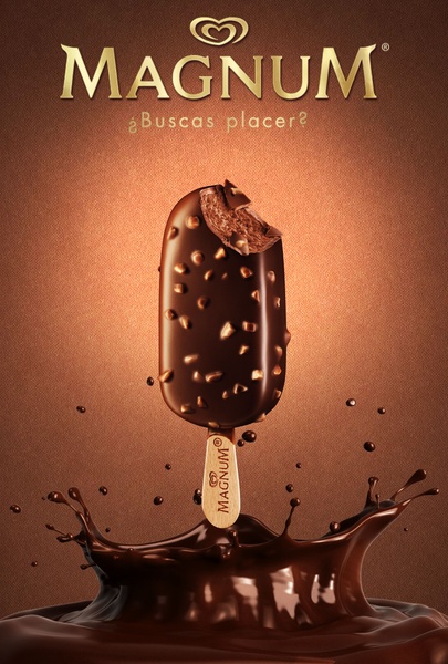 Magnum sensory indulgence chocolate ice cream bar