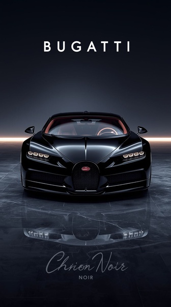 A high-end, low-key cinematic shot of a black sports car set against a minimalist horizon, emphasizing sleek curves and premium design.