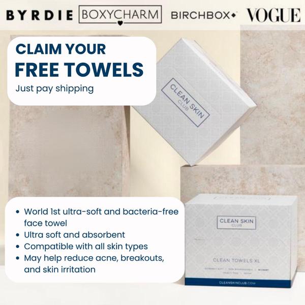 face towels, facial towels, cleansing towels, skincare towels, beauty towels, makeup towels, washcloths, free shipping, product launch, minimalist, clean, trustworthy, neutral, blue