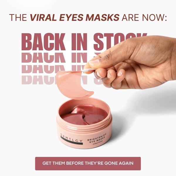 eye mask, under eye patches, eye treatment, skincare patches, brightening mask, eye care products, hydrogel patches, limited time deal, product launch, minimalist, bold, trustworthy, pink, neutral