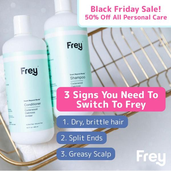 A high-converting 1:1 image ad that uses a direct, list-based problem-solution hook to address common hair care concerns.
