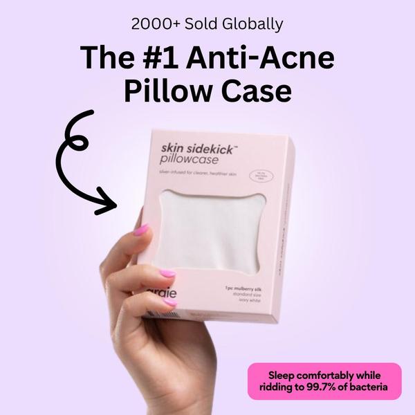 pillowcase, pillow cover, bedding, bed linens, pillow slip, anti-acne pillowcase, skincare pillowcase, social proof, bestseller push, minimalist, trustworthy, fresh, pink, neutral
