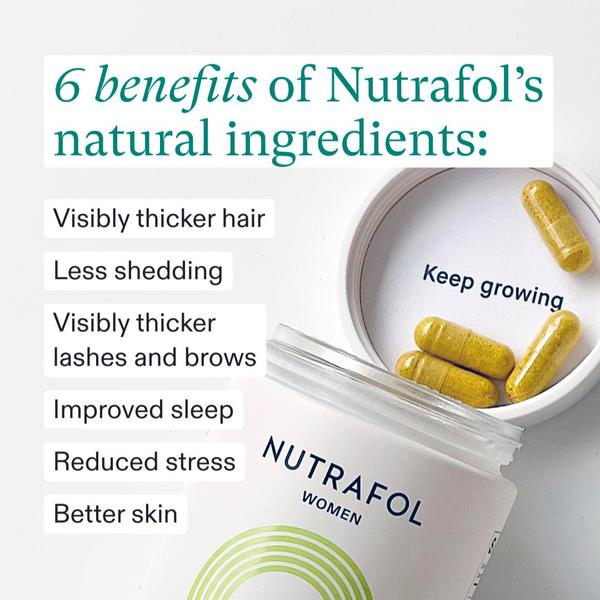 A clean, square format ad that displays the product alongside a clear, six-point list of benefits for potential customers.
