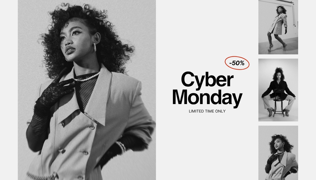 Minimalist High-Fashion Cyber Monday Sale