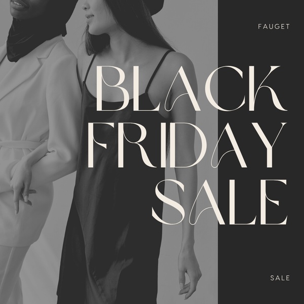 Black Friday Sale Typography Focus