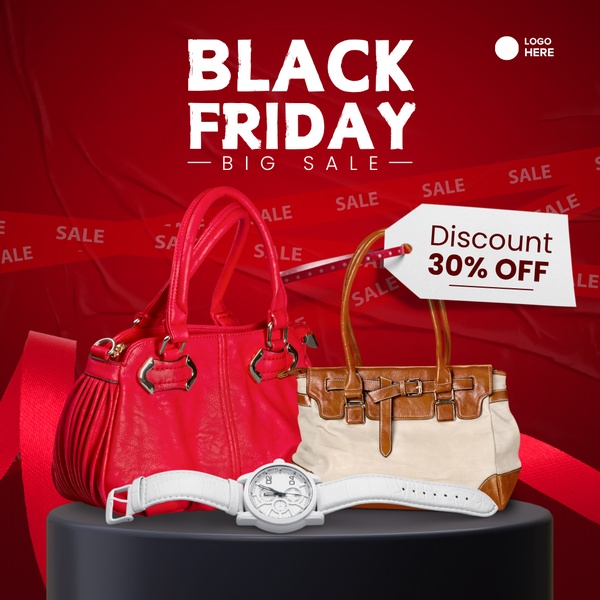Black Friday Big Sale Handbag and Watch Display