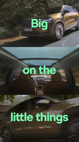 A cinematic SUV ad highlighting subtle, premium design features with a clear, benefit-driven text overlay.