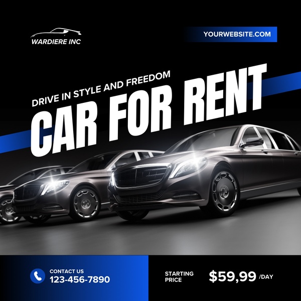 A high-contrast visual display of luxury vehicles featuring a bold, price-anchored headline to communicate immediate value and style.