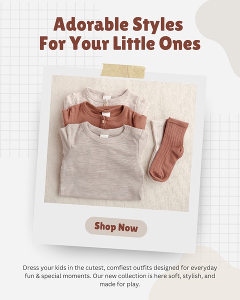 baby clothes, toddler clothing, infant wear, baby outfits, kids clothing, baby shirts, toddler tops, new arrival, product launch, flat lay, minimalist, warm, calm, neutral, brown