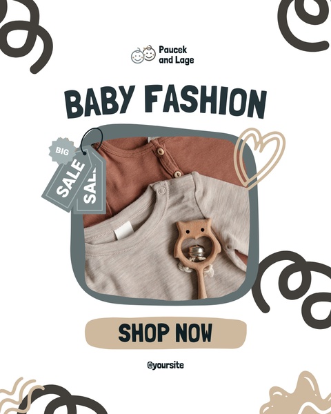 baby clothes, infant clothing, baby outfits, baby apparel, newborn clothes, baby garments, toddler clothing, sale promotion, flat lay, warm, playful, neutral, brown