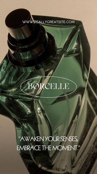 perfume, fragrance, cologne, eau de parfum, scent, brand awareness, minimalist, luxurious, green, neutral