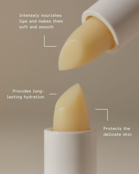 lip balm, lip care, chapstick, lip moisturizer, lip treatment, product launch, minimalist, calm, luxurious, neutral, yellow