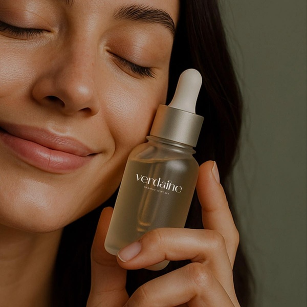 facial serum, face serum, skincare serum, beauty serum, anti aging serum, organic serum, face oil, brand awareness, lifestyle, calm, luxurious, brown, neutral