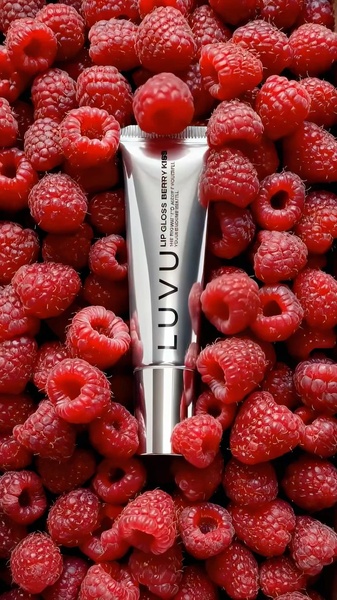 lip gloss, lip product, lip care, cosmetics, makeup, beauty product, lip treatment, brand awareness, flat lay, fresh, luxurious, red