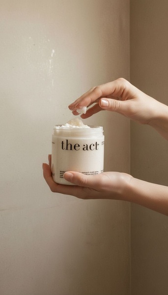 face cream, moisturizer, skincare cream, facial moisturizer, skin cream, product launch, lifestyle, minimalist, calm, luxurious, neutral, brown