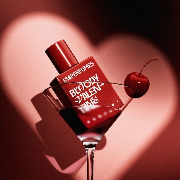 perfume, fragrance, cologne, eau de parfum, scent, body spray, product launch, minimalist, luxurious, red