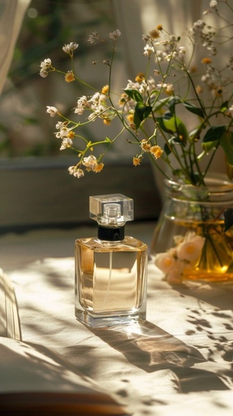 perfume, fragrance, cologne, eau de parfum, scent, brand awareness, lifestyle, luxurious, warm, gold, neutral