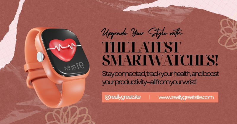 smartwatch, fitness tracker, smart watch, wearable device, health monitor, activity tracker, new arrival, product launch, minimalist, warm, luxurious, orange, pink