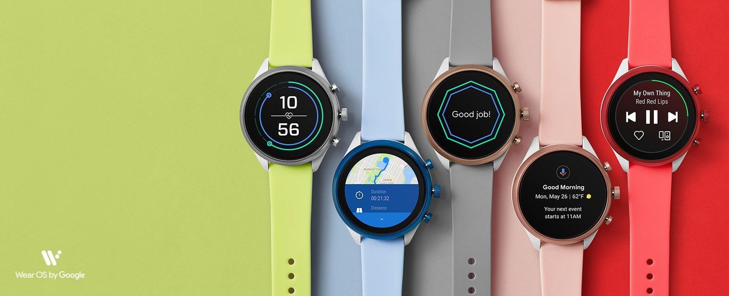 smartwatch, fitness watch, wearable device, smart wearable, activity tracker, digital watch, product launch, brand awareness, minimalist, fresh, energetic, green, blue, red