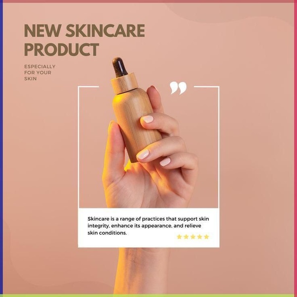 facial serum, face serum, skincare serum, beauty serum, skin treatment, face oil, skincare product, new arrival, product launch, lifestyle, warm, luxurious, pink, orange