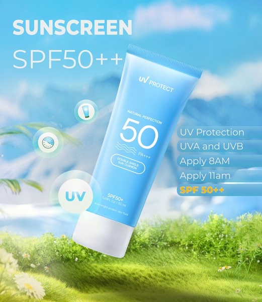 sunscreen, sun protection, spf cream, uv protection, sunblock, facial sunscreen, body sunscreen, product launch, outdoor, fresh, calm, blue, green