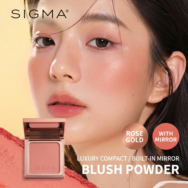 blush, face powder, makeup compact, cheek color, cosmetic powder, beauty compact, product launch, brand awareness, editorial, luxurious, warm, pink, gold