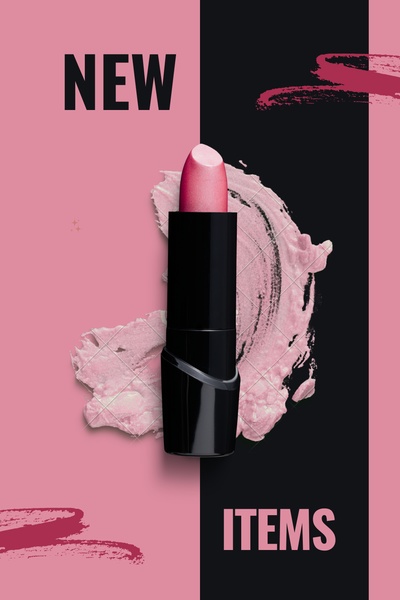 lipstick, lip color, makeup, cosmetics, beauty products, lip products, new arrival, minimalist, bold, luxurious, pink, black