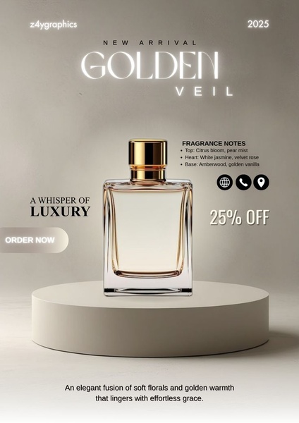 perfume, fragrance, cologne, eau de parfum, scent, new arrival, sale promotion, minimalist, luxurious, neutral, gold