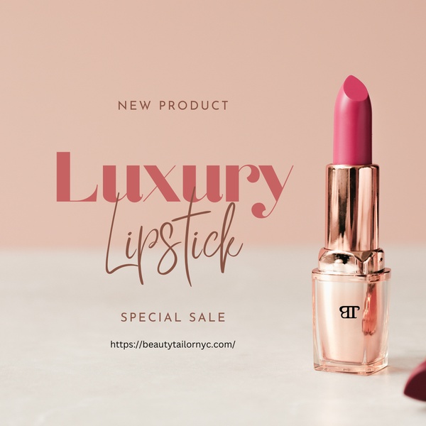 lipstick, lip color, lip makeup, cosmetics, beauty products, new arrival, sale promotion, minimalist, luxurious, warm, pink, gold