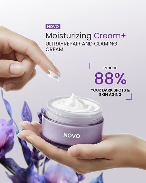 moisturizing cream, face cream, anti aging cream, skin cream, facial moisturizer, repair cream, skincare cream, new arrival, product launch, lifestyle, luxurious, trustworthy, purple, neutral