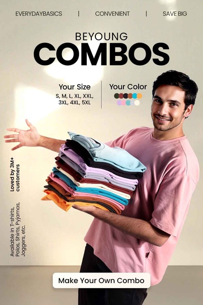 t-shirt combo, shirt bundle, t-shirt pack, basic tees, combo pack, shirt set, bundle offer, sale promotion, lifestyle, playful, warm, pastel, neutral