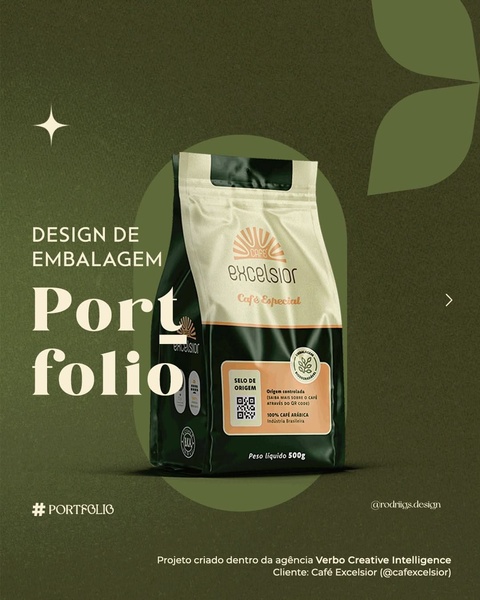 This creative showcases a coffee packaging design through a clean, centered product shot using an earth-toned palette to emphasize brand quality.