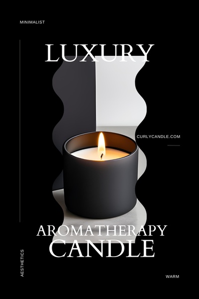 aromatherapy candle, scented candle, luxury candle, home fragrance, candle, wellness candle, therapeutic candle, brand awareness, minimalist, luxurious, warm, black, neutral