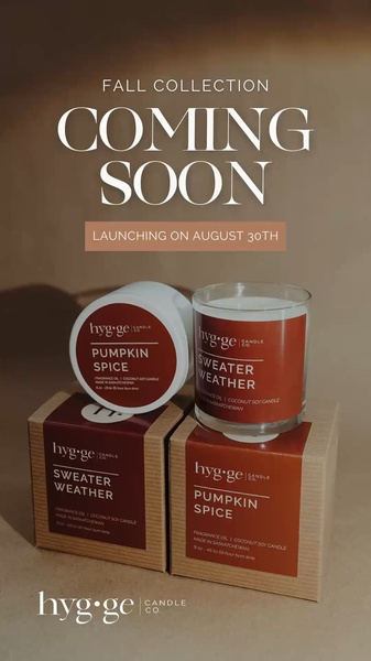 candles, scented candles, soy candles, home fragrance, aromatherapy candles, seasonal candles, product launch, new arrival, minimalist, warm, luxurious, brown, neutral