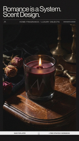 candle, scented candle, home fragrance, aromatherapy candle, luxury candle, brand awareness, lifestyle, editorial, luxurious, warm, brown, black, gold