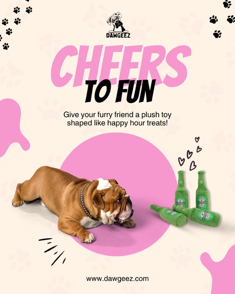 Cheers To Fun Plush Toy Ad