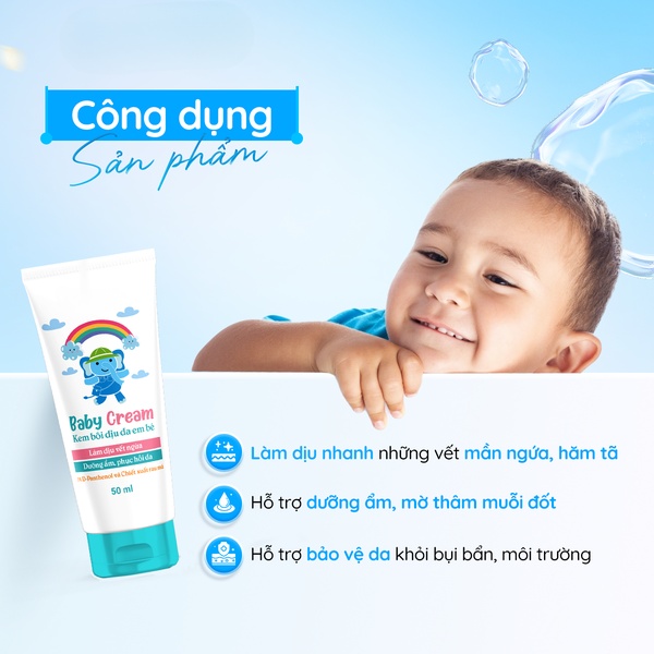baby cream, baby lotion, infant moisturizer, baby skincare, baby body cream, product launch, lifestyle, calm, trustworthy, blue, pastel