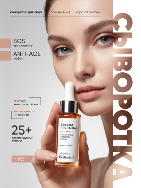 face serum, facial serum, anti-aging serum, skincare serum, beauty serum, moisturizing serum, skin treatment, product launch, minimalist, luxurious, trustworthy, neutral, brown