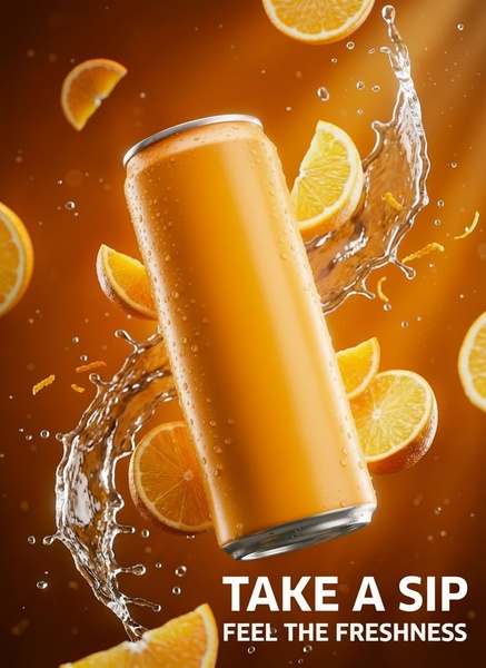 Freshness Splash Energy Drink Creative