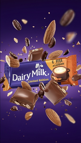 chocolate bar, milk chocolate, candy bar, chocolate, confectionery, sweet treats, chocolate candy, limited time deal, product launch, minimalist, energetic, luxurious, purple, brown