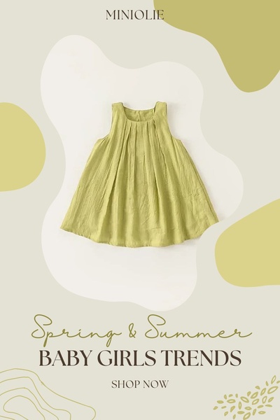 baby dress, toddler dress, girls dress, sleeveless dress, summer dress, baby clothing, infant dress, new arrival, minimalist, fresh, calm, green, neutral
