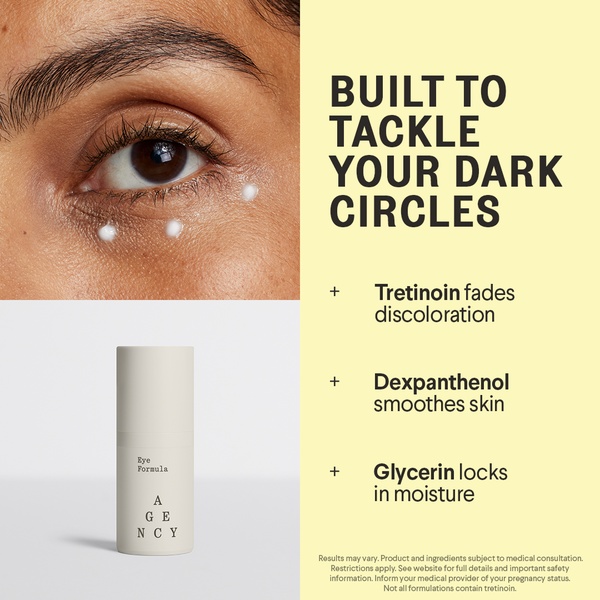 eye cream, under eye treatment, dark circle cream, eye serum, anti aging eye care, skincare treatment, facial moisturizer, product launch, minimalist, trustworthy, calm, yellow, neutral