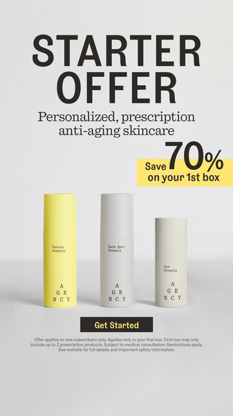 skincare, anti-aging cream, face serum, skincare set, beauty products, cosmetics, facial treatment, new arrival, sale promotion, minimalist, modern typography, trustworthy, fresh, neutral, yellow