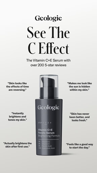 vitamin serum, face serum, brightening serum, vitamin c serum, skincare serum, anti aging serum, facial treatment, social proof, product launch, minimalist, trustworthy, luxurious, neutral, black