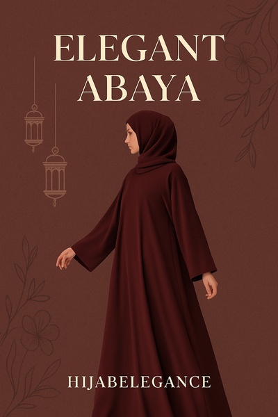 abaya, modest dress, islamic dress, hijab dress, traditional robe, modest clothing, religious clothing, brand awareness, editorial, luxurious, brown