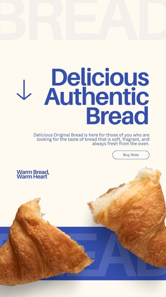 bread, bakery bread, fresh bread, artisan bread, loaf bread, product launch, minimalist, warm, trustworthy, blue, brown, neutral