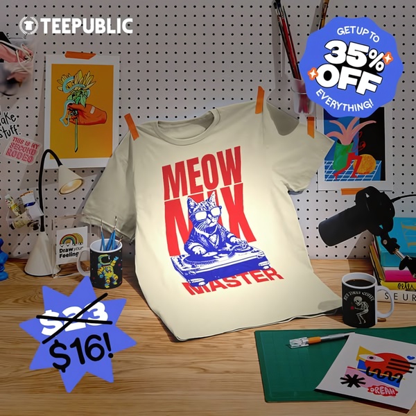 graphic tee, printed shirt, novelty t-shirt, cat shirt, slogan tee, casual top, graphic apparel, sale promotion, lifestyle, playful, blue, neutral