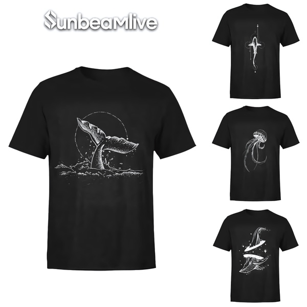 graphic t-shirt, cotton t-shirt, short sleeve shirt, printed tee, crew neck shirt, casual shirt, bestseller push, minimalist, calm, trustworthy, black, neutral