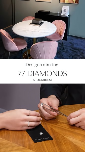 A close-up shot of a diamond being handled with tweezers at a professional jewelry consultation table, emphasizing a bespoke design experience.